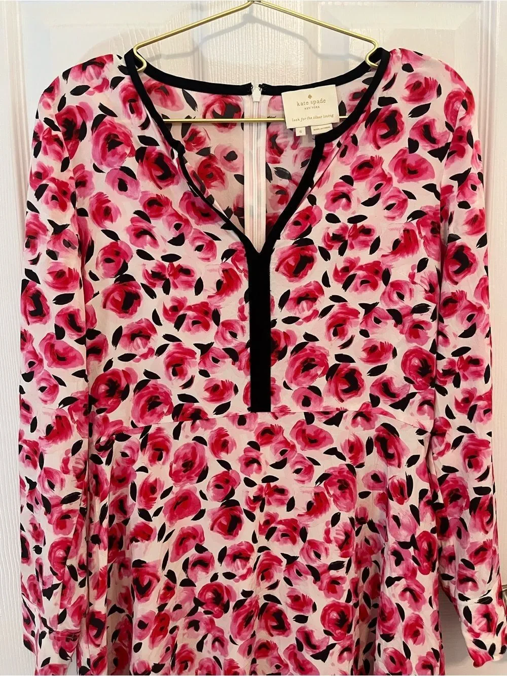 Kate Spade New York Floral Silk Dress – Size 6